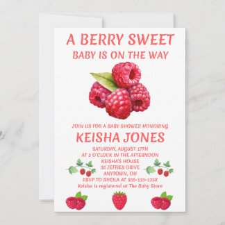 Berry Sweet Baby Shower Invitation