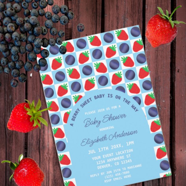 Berry Sweet Baby Shower Invitation (Creator Uploaded)