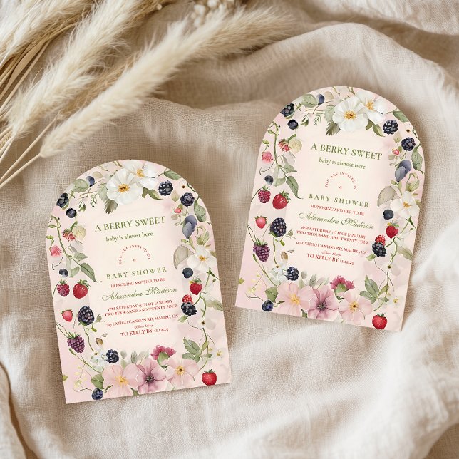  Berry Sweet Baby Shower Invitation (Creator Uploaded)