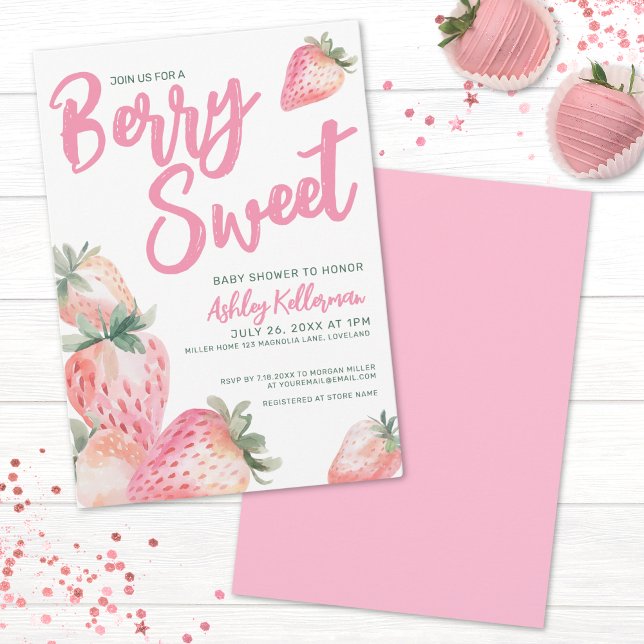 Berry Sweet Baby Shower Invitation (Berry Sweet Baby Shower Invitation)