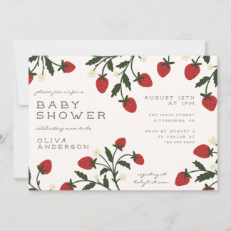 Berry Sweet Baby Shower Invitation