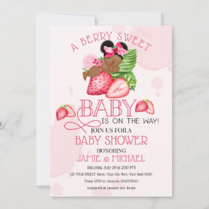 Berry Sweet Baby Shower Invitation! Sweet Baby! Invitation