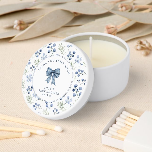 Berry Sweet Baby Shower  Mini Candle Favors (Insitu)