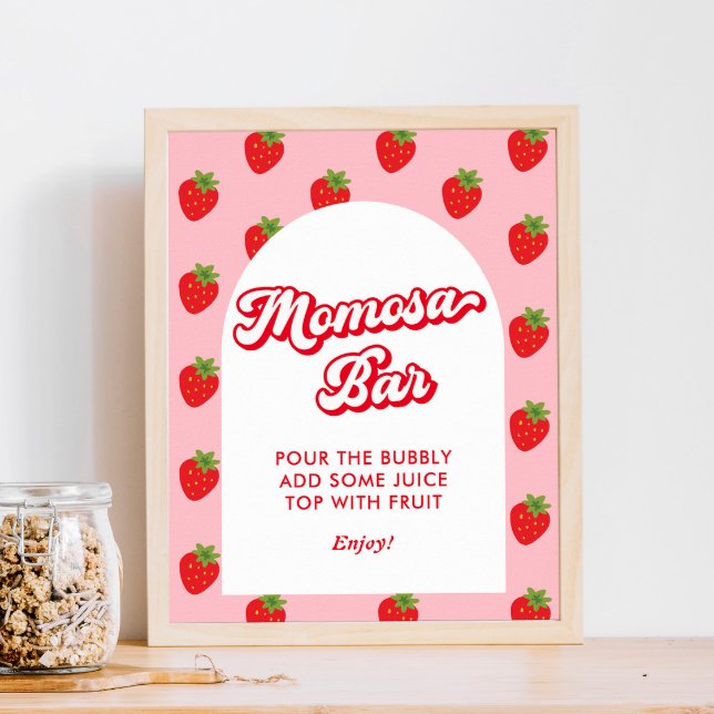 Berry Sweet Baby Shower Momosa Bar Poster (Creator Uploaded)