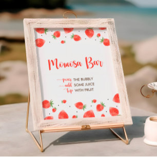 Berry Sweet Baby Shower, Momosa Bar Sign