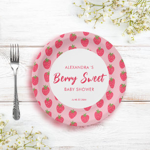 Berry Sweet Baby Shower Paper Plates