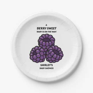 Berry Sweet Baby Shower Paper Plates