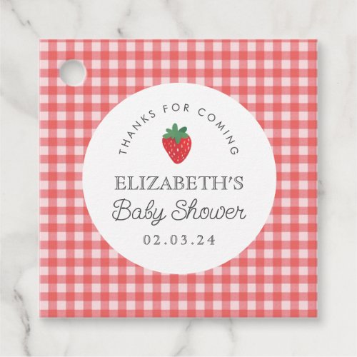 Berry Sweet Baby Shower Picnic  Favor Tags