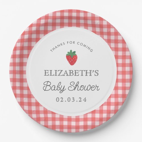 Berry Sweet Baby Shower Picnic  Paper Plates