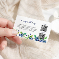 Berry Sweet Baby Shower Registry Card