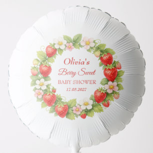 Berry Sweet Baby Shower Strawberry Baby Girl Boy Balloon