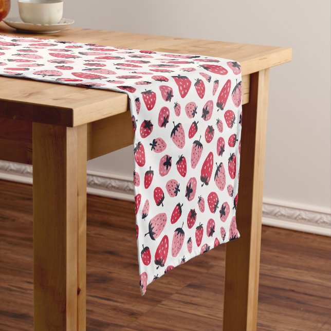 Berry Sweet Baby Shower Table Runner Decor (In Situ)