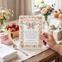 Berry Sweet Baby Shower Thank You Note
