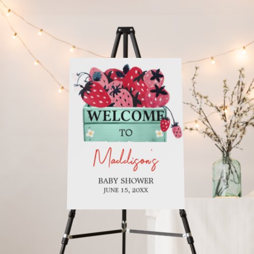 Berry Sweet Baby Shower Welcome Sign