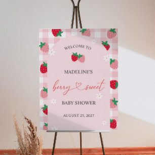 Berry Sweet Baby Shower Welcome Sign
