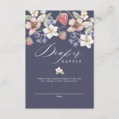 Berry Sweet Baby Shower Wild Berries & Flowers Enclosure Card (Front)