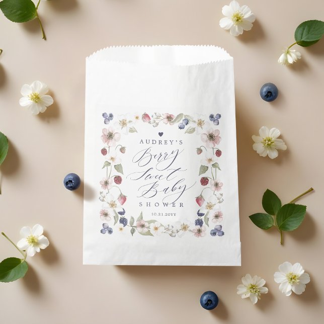 Berry Sweet Baby Shower Wild Berries & Flowers Favor Bag (Berry Sweet Baby Shower Wild Berries & Flowers Favor Bag)