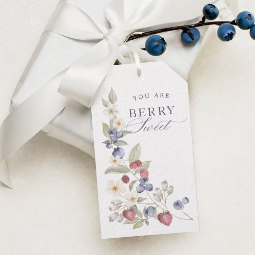 Berry Sweet Baby Shower Wild Berries  Flowers Gift Tags