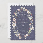 Berry Sweet Baby Shower Wild Berries & Flowers Invitation (Front)