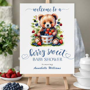 Berry Sweet Baby Shower Wild Berries Welcome Foam Board