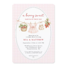 Berry Sweet Baby Strawberry All in One Baby Shower
