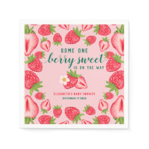 Berry Sweet Baby Strawberry Baby Shower Custom