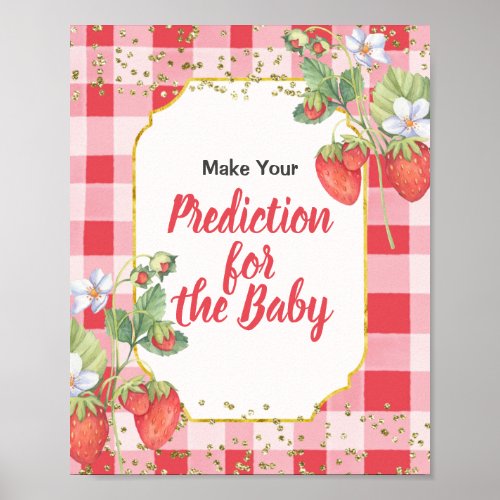 Berry Sweet Berries Predictions for baby Poster