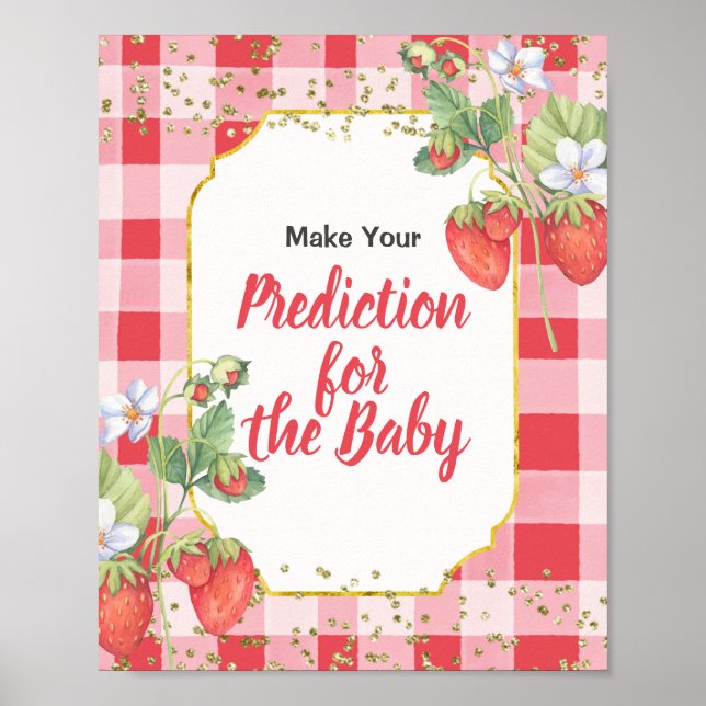 Berry Sweet Berries Predictions for baby Poster (Front)