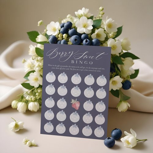 Berry Sweet Bingo Baby Shower Game Card