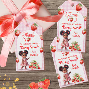 Berry Sweet Birthday - Afro Baby Berry Gift Tags