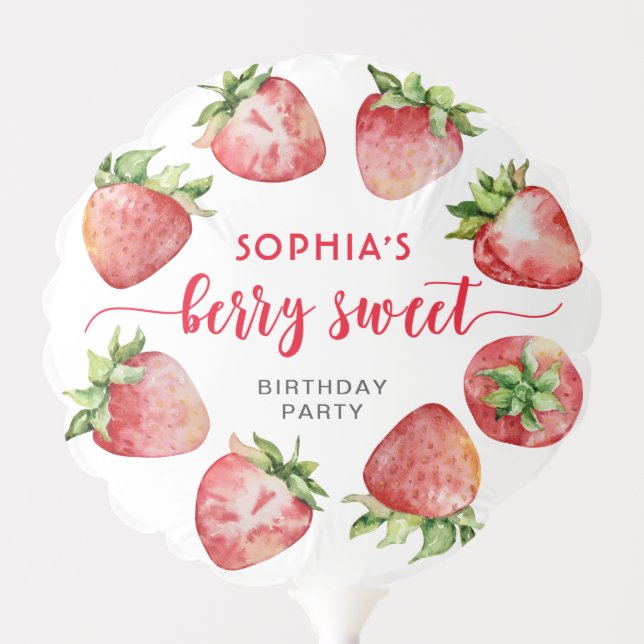 Berry Sweet Birthday Balloon (Front)