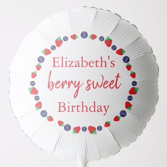 Berry Sweet Birthday Balloon (Front)