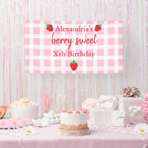 Berry Sweet Birthday Banner