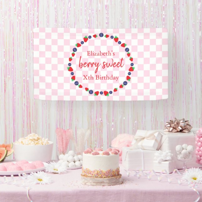 Berry Sweet Birthday Banner (Party)