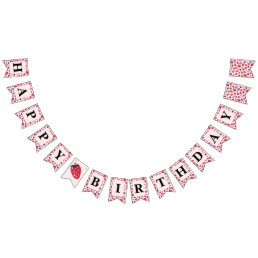 Berry Sweet Birthday Bunting Flags