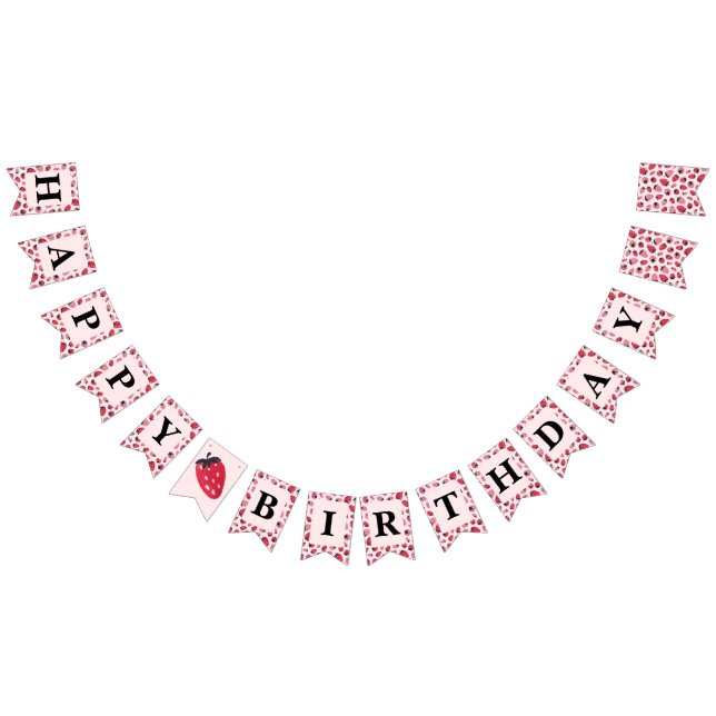 Berry Sweet Birthday Bunting Flags (All)