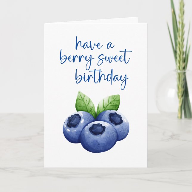 Berry Sweet Birthday Card (Front)