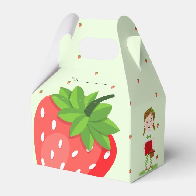 Berry Sweet Birthday  Favor Boxes (Front Side)
