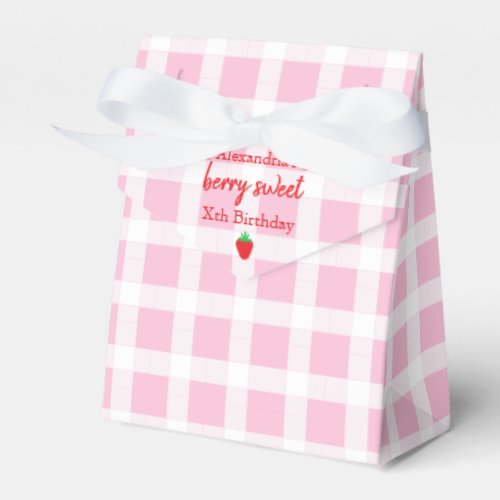 Berry Sweet Birthday Favor Boxes