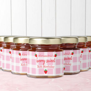 Berry Sweet Birthday Honey Jar Favors