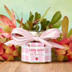 Berry Sweet Birthday Honey Jar Favors