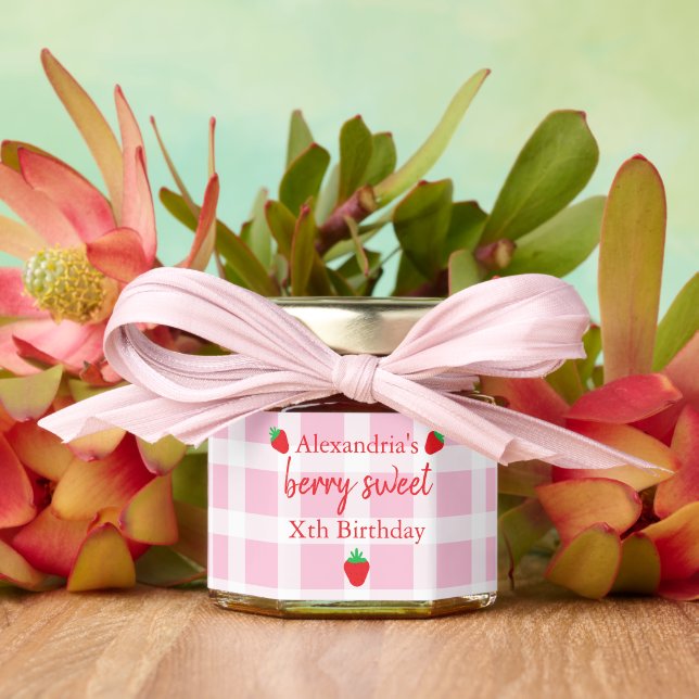 Berry Sweet Birthday Honey Jar Favors (Insitu (Wedding))