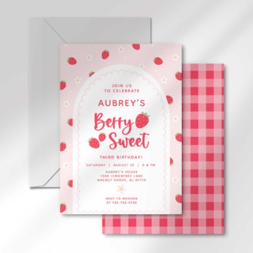 Berry Sweet Birthday Invitation
