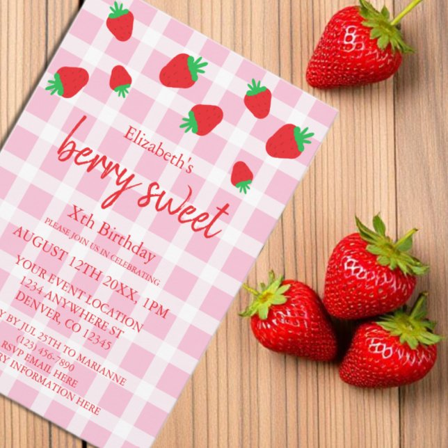 Berry Sweet Birthday Invitation (Creator Uploaded)