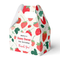Berry Sweet Birthday Invitation Favor Boxes