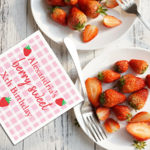 Berry Sweet Birthday Napkins