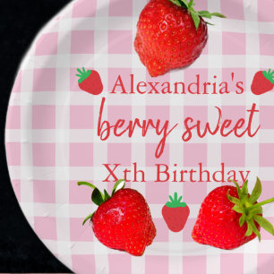 Berry Sweet Birthday Paper Plates