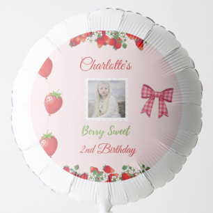 Berry Sweet Birthday Photo Balloon
