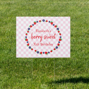 Berry Sweet Birthday Sign