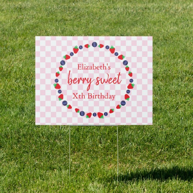 Berry Sweet Birthday Sign (Insitu)